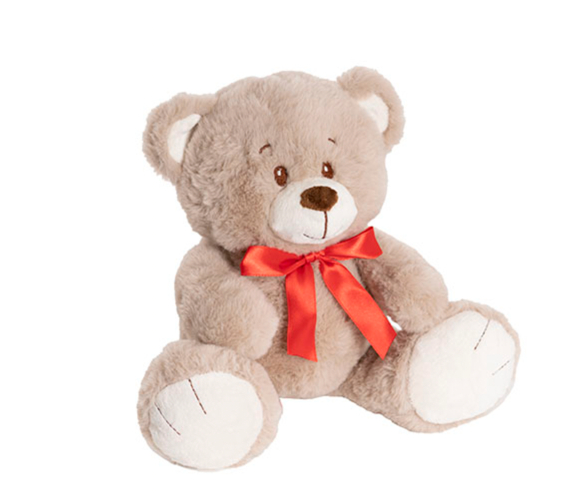 Brown Teddy Bear with white feet