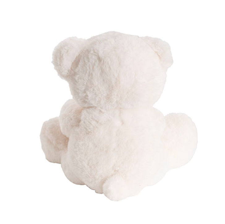 White Teddy Bear With Brown feet