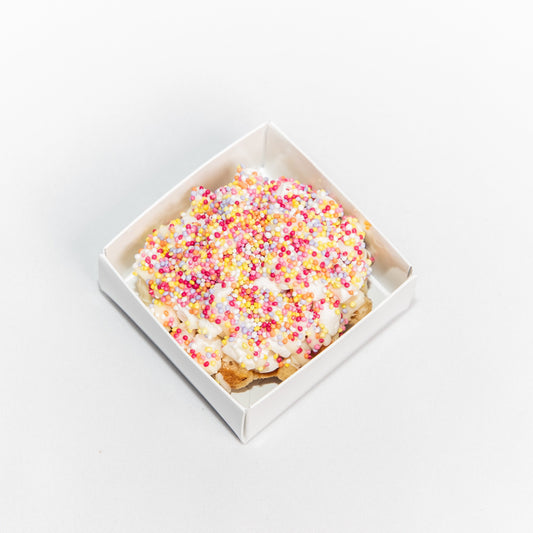 Marshmallow Covered in Sprinkles - Individual Waffles