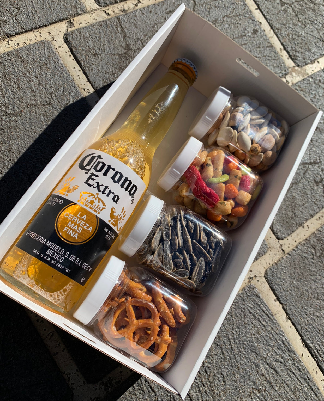 Corona with Snacks